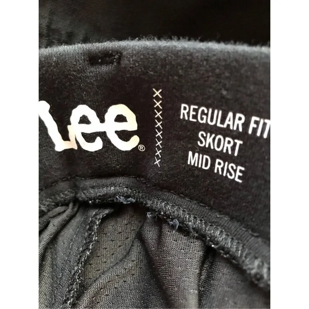 Lee black skort Size 6 comfort band tennis pickleball Golf travel